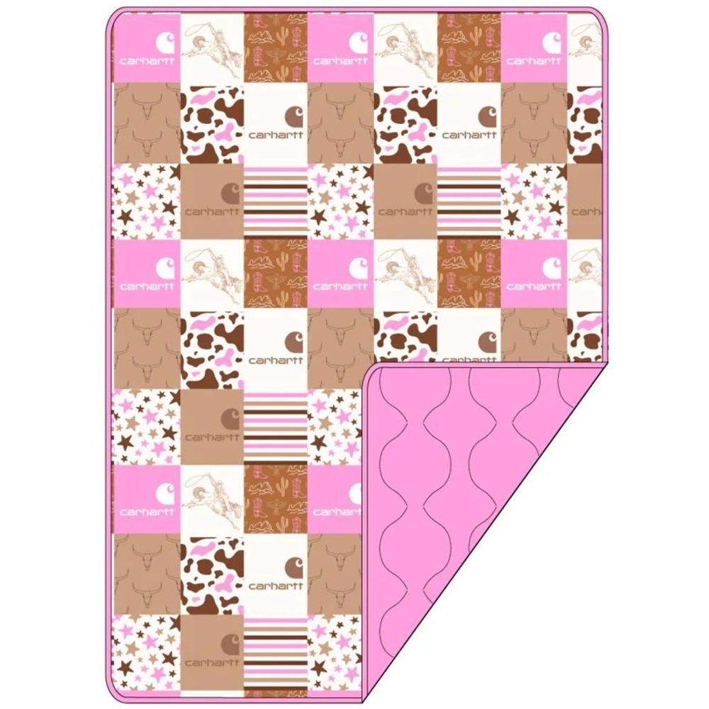 High Society Bamboo Light Pink Carhartt Quilted Bamboo‎ Toddler Blanket 40x60